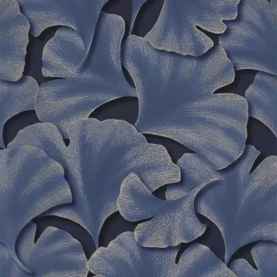 Обои - Casadeco - GINKGO - Biloba - Bleu indigo (арт. 86246515)