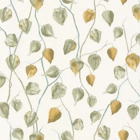 Обои - Casadeco - GINKGO - Lanternes - Vert kaki (арт. 86217107)