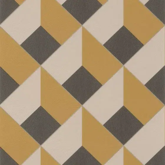 Обои - Casadeco - PERCEPTION - Losange - Jaune ocre (арт. 86512404)