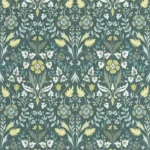 Обои - Casadeco - ARTS & CRAFTS - Archibald - Vert sauge (арт. 86337401)