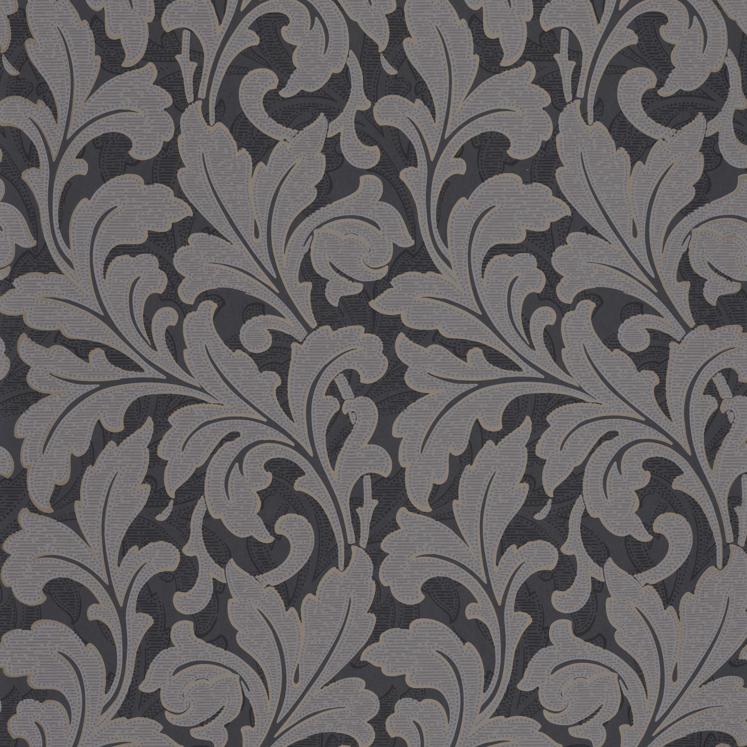 Обои Casadeco ARTS & CRAFTS Acanthe Noir (арт. 86369515)