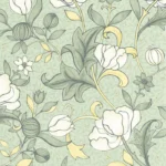 Обои - Casadeco - ARTS & CRAFTS - Isabella - Vert amande (арт. 86347328)