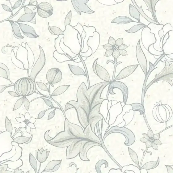 Обои - Casadeco - ARTS & CRAFTS - Isabella - Blanc creuse (арт. 86340218)