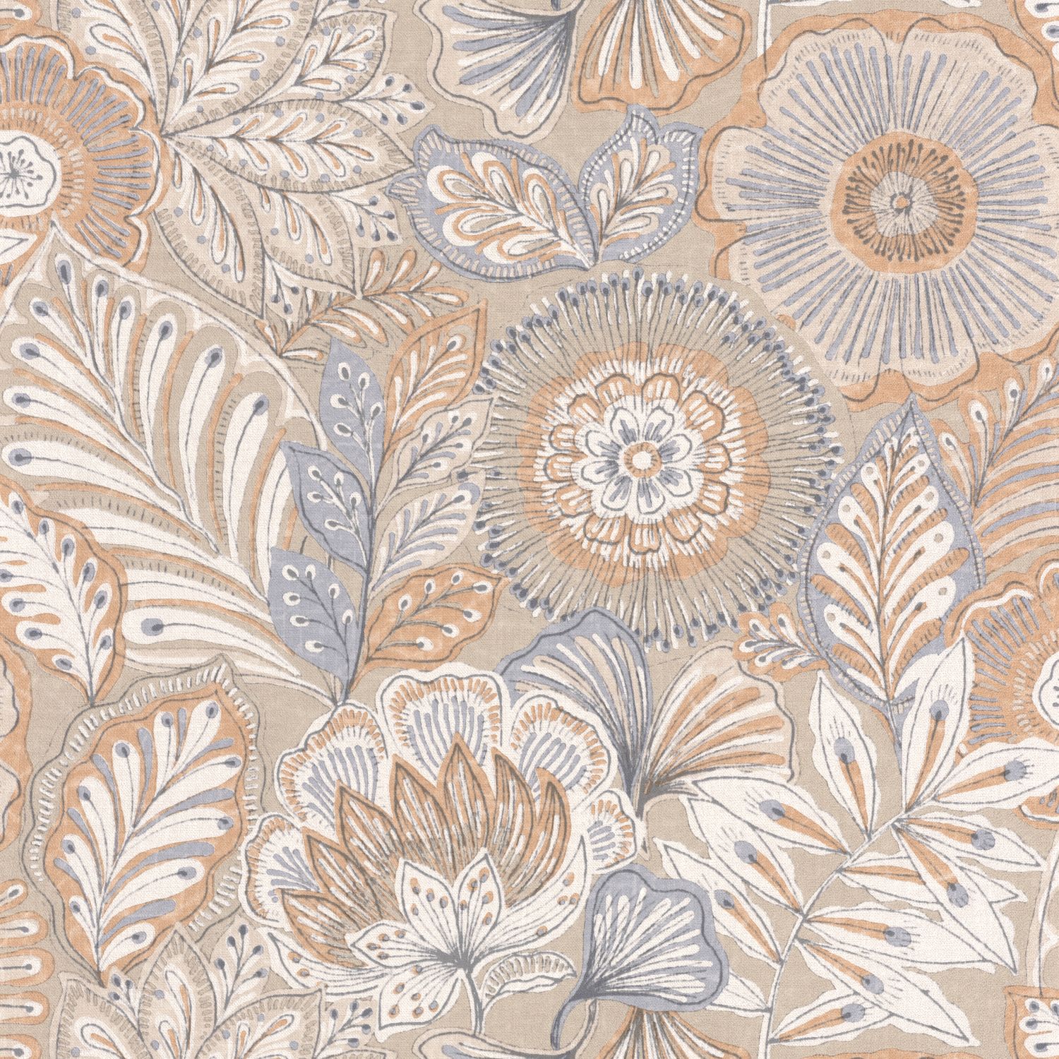 Обои — Casadeco — BALI — Batik — Beige ficelle (арт. 88151925)