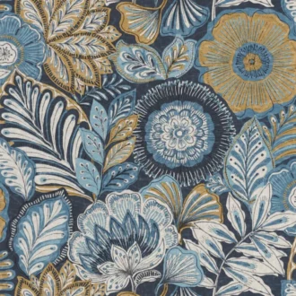 Обои - Casadeco - BALI - Batik - Bleu indigo (арт. 88156822)