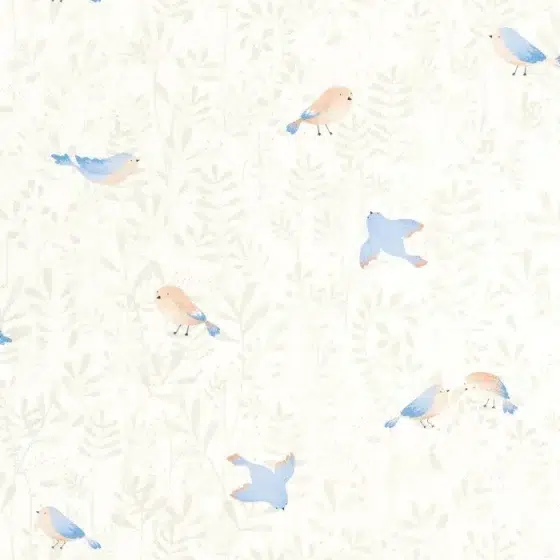 Обои - Casadeco - ONCE UPON A TIME - Flying bird - Bleu ciel (арт. 88316471)