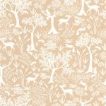 Обои — Casadeco — ONCE UPON A TIME — Poetic forest — Beige camel (арт. 88262597)