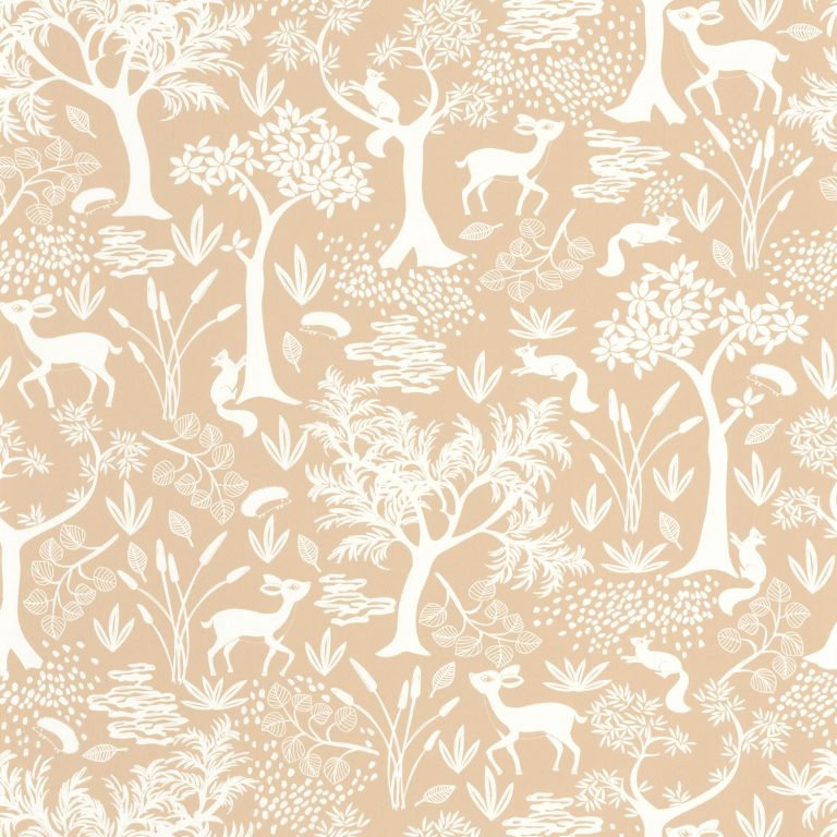 Обои Casadeco ONCE UPON A TIME Poetic forest Beige camel (арт. 88262597)