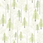 Обои - Casadeco - ONCE UPON A TIME - Walk in the forest - Vert amande (арт. 88247356)