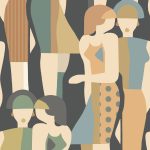 Обои — Casadeco — ICONIC — Fashion week — Multico fond noir (арт. 88444808)