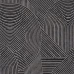 Обои — Casadeco — KYOTO — Jardin des pierres — Anthracite (арт. 88759999)
