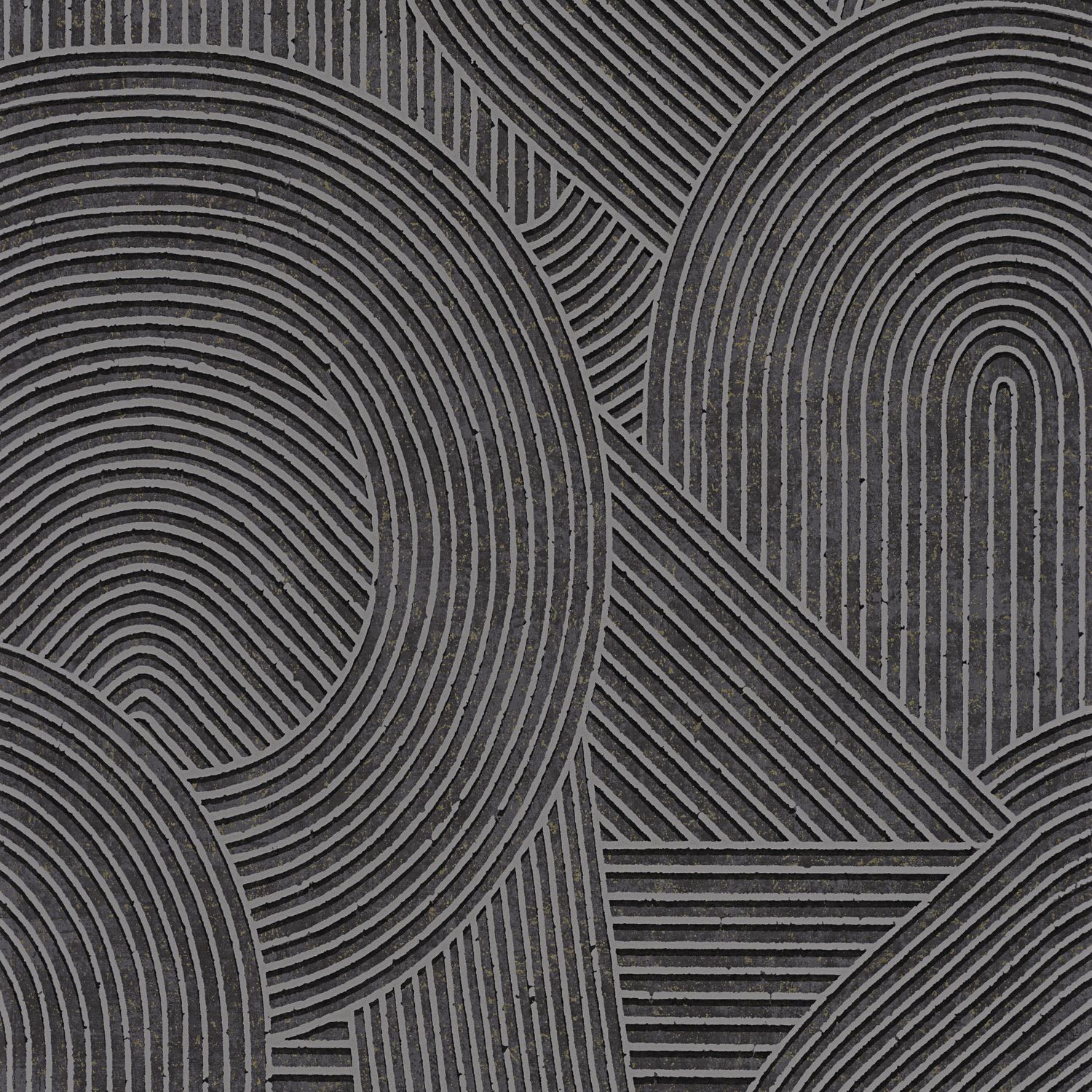 Обои — Casadeco — KYOTO — Jardin des pierres — Anthracite (арт. 88759999)