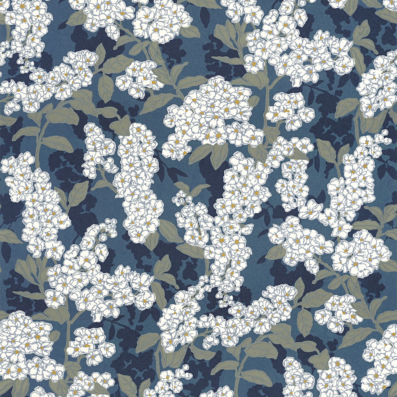 Обои Casadeco KYOTO Ume Bleu encre (арт. 88736958)