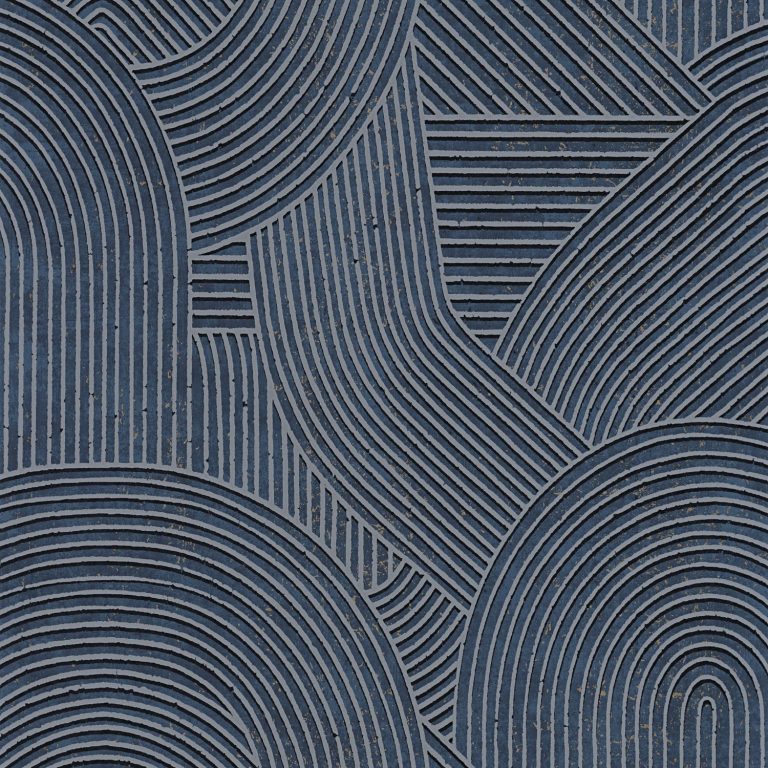 Обои Casadeco KYOTO Jardin des pierres Bleu encre (арт. 88756819)