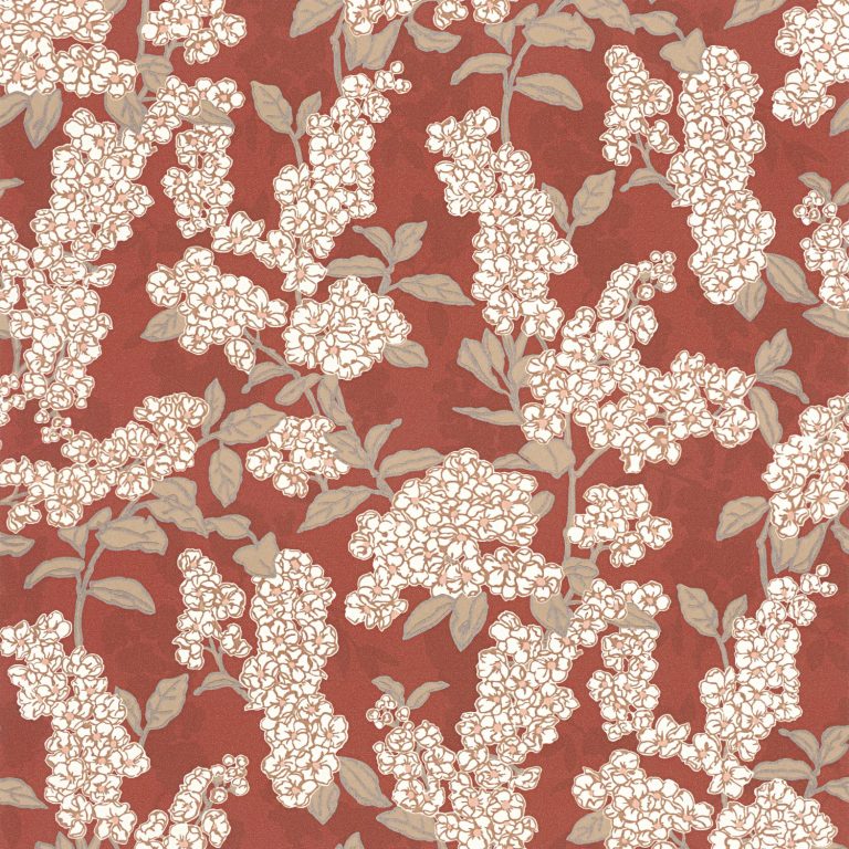 Обои Casadeco KYOTO Ume Rouge carmin (арт. 88738744)