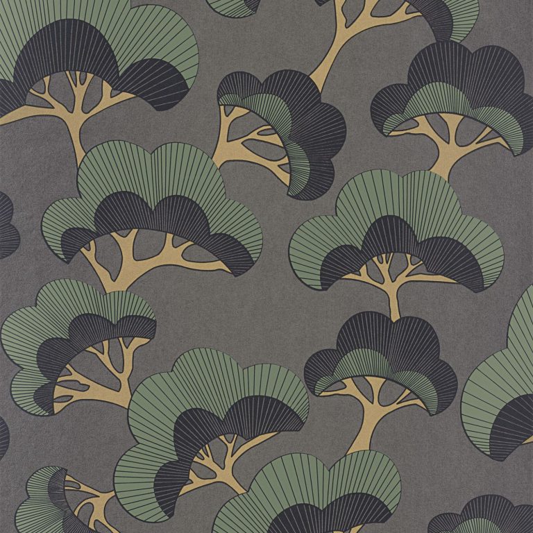 Обои Casadeco KYOTO Goyo matsu Anthracite (арт. 88719732)