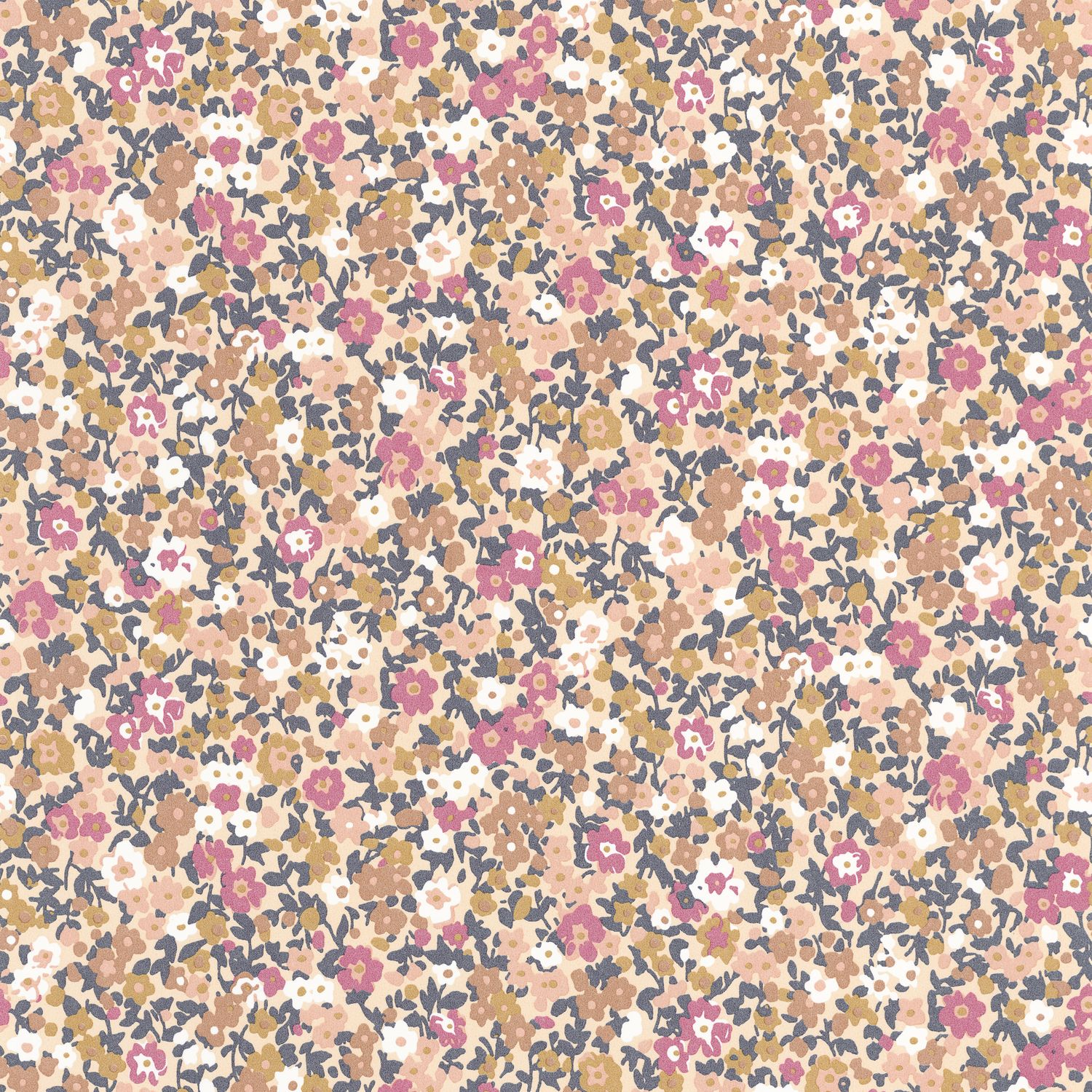 Обои — Casadeco — FLOWER MARKET — Pansy — Lilas / beige rose (арт. 89215404)