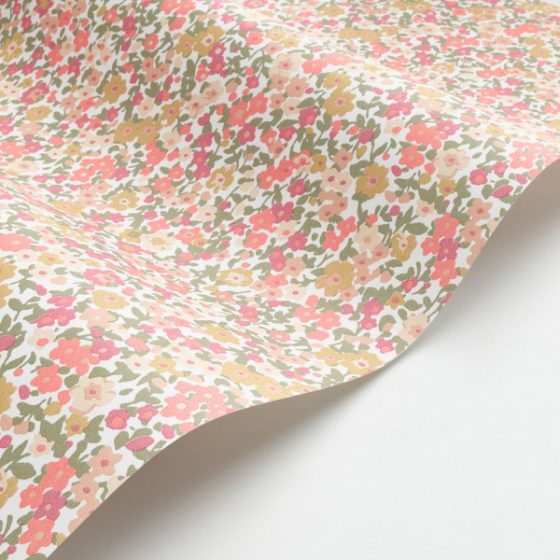 Обои - Casadeco - FLOWER MARKET - Pansy - Bleu nuit / rose (арт. 89216424)