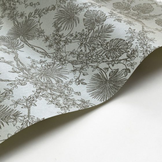 Обои - Casadeco - LES BELLES TOILES DE JOUY - Jardin des plantes velours - Vert sauge (арт. 88027314)