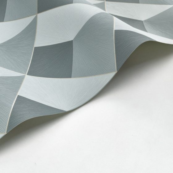 Обои - Casadeco - PERCEPTION - Losange - Vert de gris (арт. 86517217)
