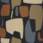 Обои — Casadeco — MILANO SIXTIES — Module — Noir / kaki (арт. 89389515)
