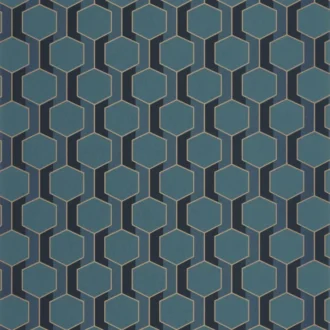 Обои - Casadeco - DERBY - Hamilton - Bleu paon (арт. 89306914)