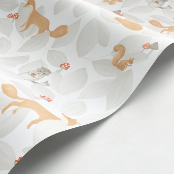 Обои - Casadeco - ONCE UPON A TIME - Woodland friends - Vert foret (арт. 88277946)