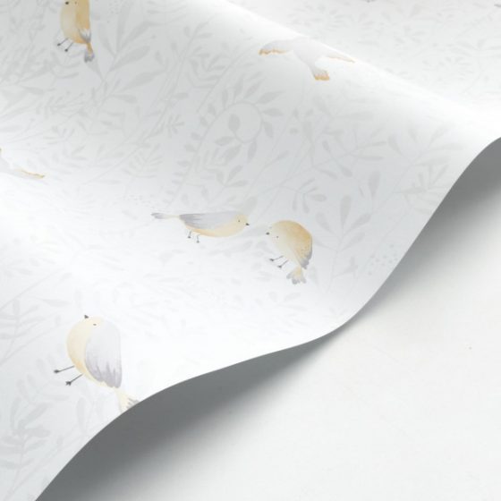 Обои - Casadeco - ONCE UPON A TIME - Flying bird - Rose nude (арт. 88314120)