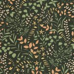 Обои — Casadeco — ECHAPPEE BELLE — La bastide — Vert foret / terracotta (арт. 89837808)