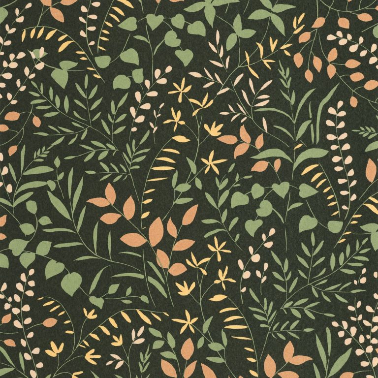 Обои Casadeco ECHAPPEE BELLE La bastide Vert forêt / terracotta (арт. 89837808)