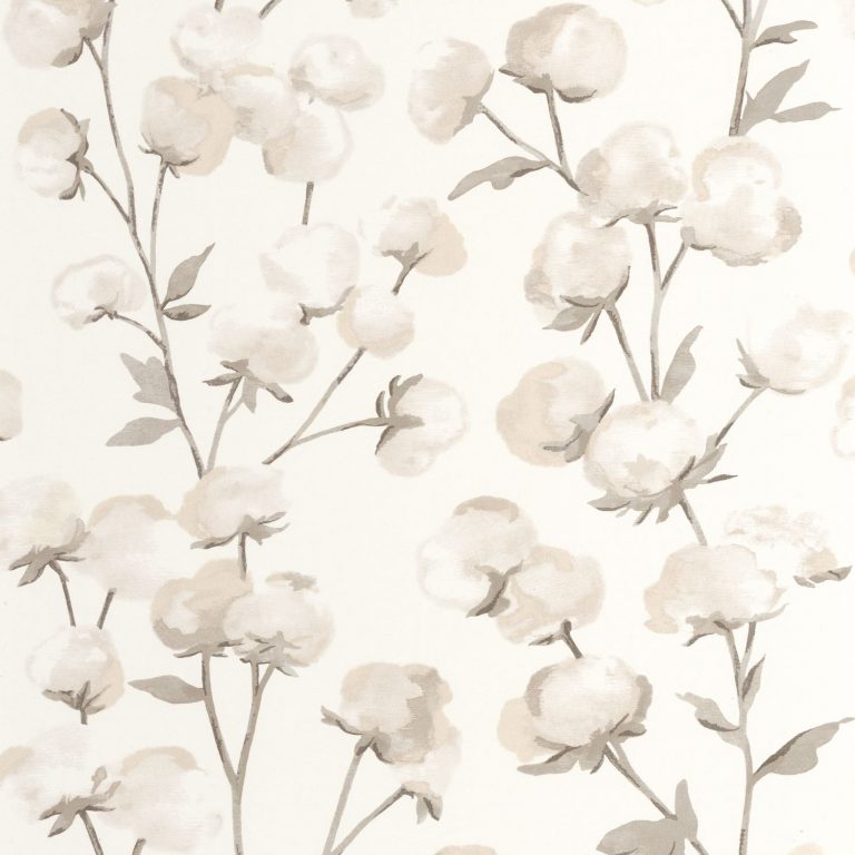 Обои Casadeco SOLIFLORE Cotton flower Ficelle (арт. 200291111)