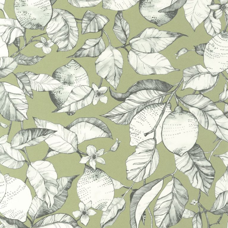 Обои Casadeco SOLIFLORE Lemon tree Argile verte (арт. 200277313)