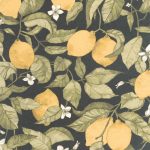 Обои — Casadeco — SOLIFLORE — Lemon tree — Jaune citron / ardoise (арт. 200272727)