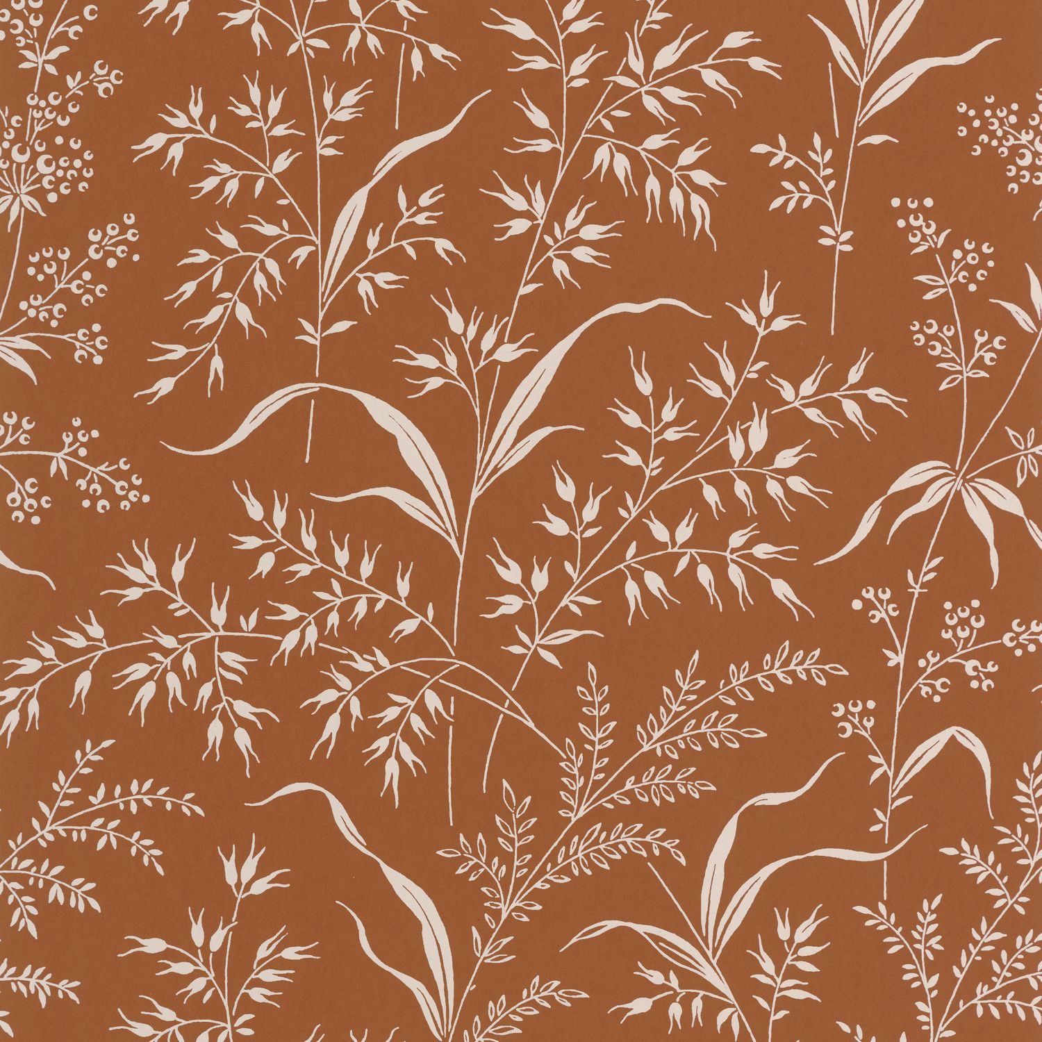 Обои — Casadeco — SOLIFLORE — Grass field — Terre de sienne (арт. 200283434)