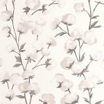 Обои — Casadeco — SOLIFLORE — Cotton flower — Fusain (арт. 200290909)