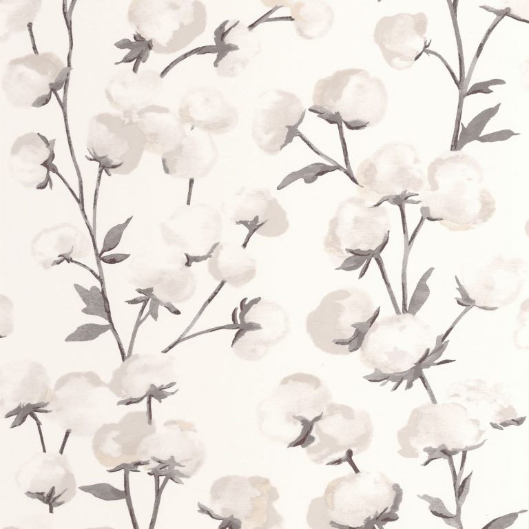 Обои Casadeco SOLIFLORE Cotton flower Fusain (арт. 200290909)