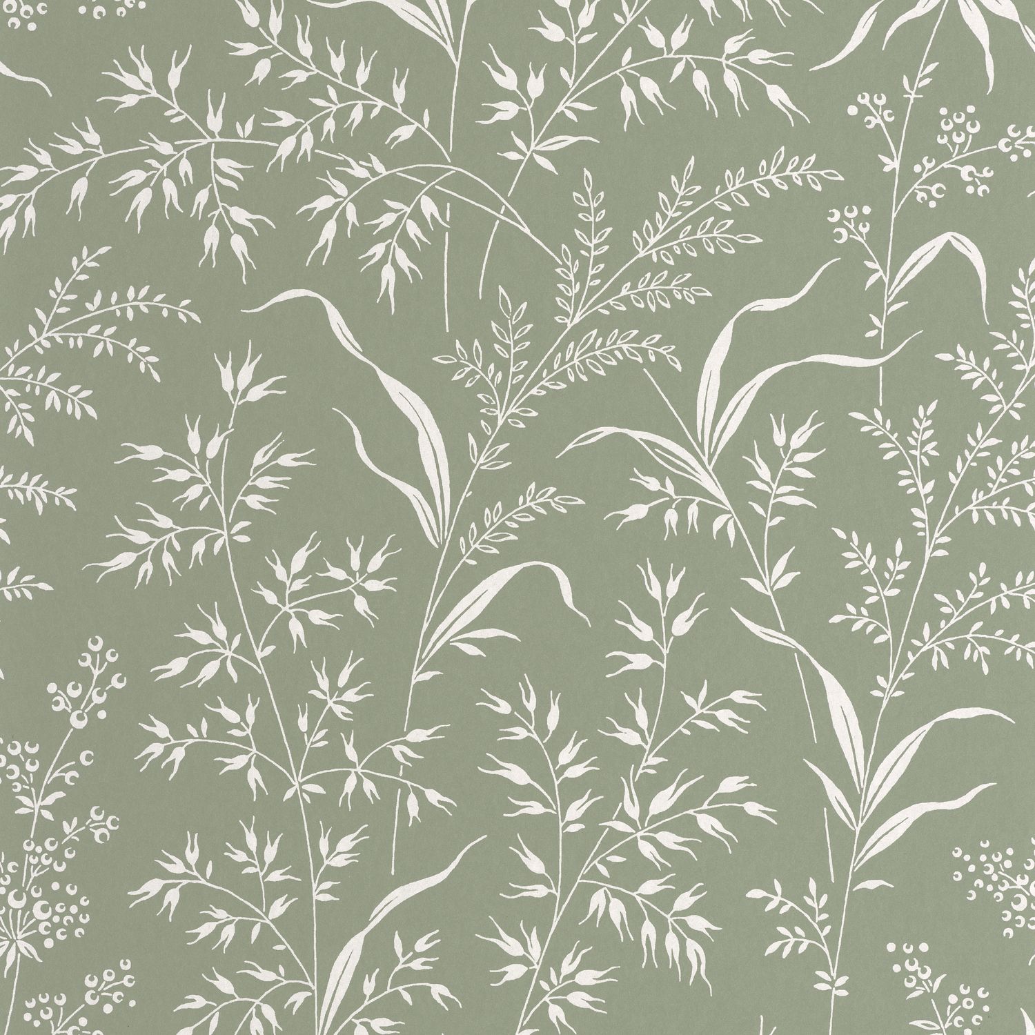 Обои — Casadeco — SOLIFLORE — Grass field — Celadon (арт. 200286306)