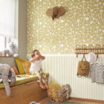 Обои - Casadeco - ONCE UPON A TIME - My little world rayure - Vert amande (арт. 29887589)