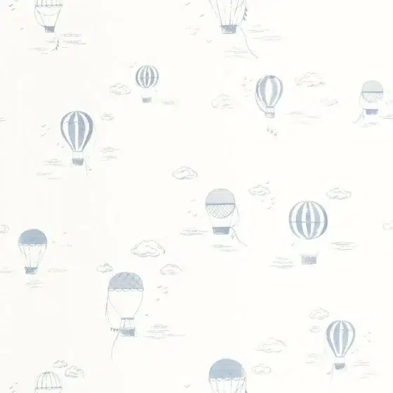 Обои - Casadeco - ONCE UPON A TIME 2 - Balloons in the clouds - Bleu doux (арт. 200856666)