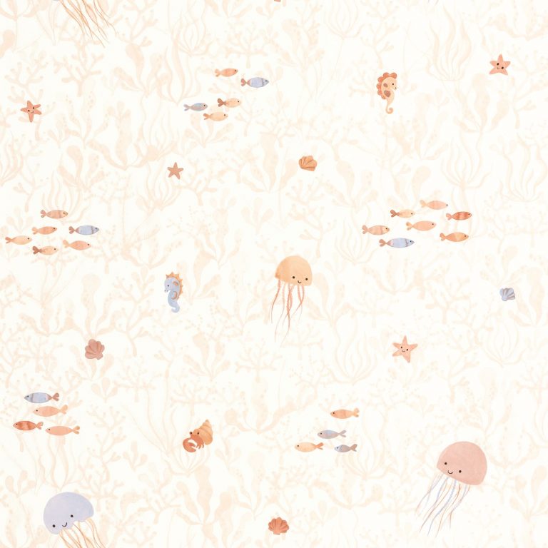 Обои Casadeco ONCE UPON A TIME 2 Companions of the sea Rose blush (арт. 200814323)
