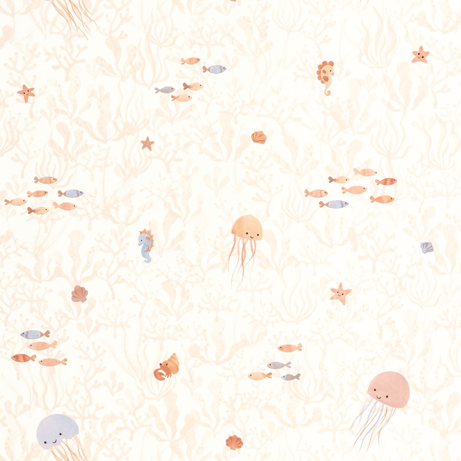 Обои Casadeco ONCE UPON A TIME 2 Companions of the sea Rose blush (арт. 200814323)