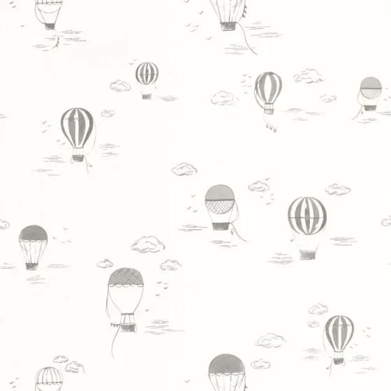 Обои - Casadeco - ONCE UPON A TIME 2 - Balloons in the clouds - Anthracite (арт. 200859808)