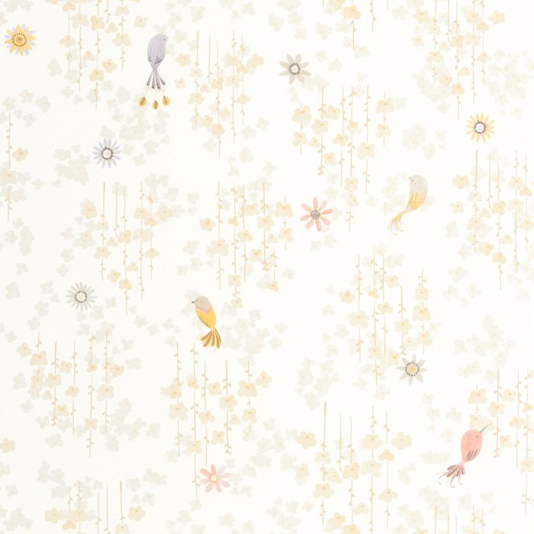 Обои Casadeco ONCE UPON A TIME 2 Tropical birds Naturel (арт. 200781212)