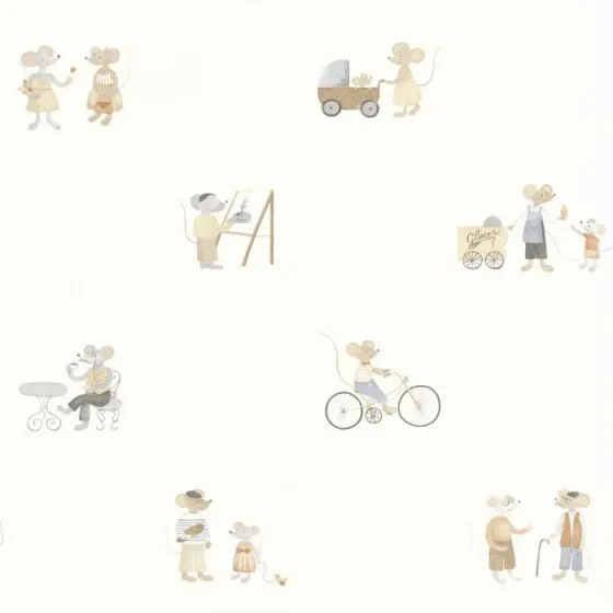 Обои - Casadeco - ONCE UPON A TIME 2 - Neighbors of the village - Naturel (арт. 200871919)
