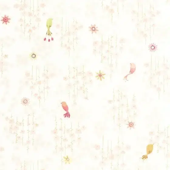 Обои - Casadeco - ONCE UPON A TIME 2 - Tropical birds - Rose blush (арт. 200784343)