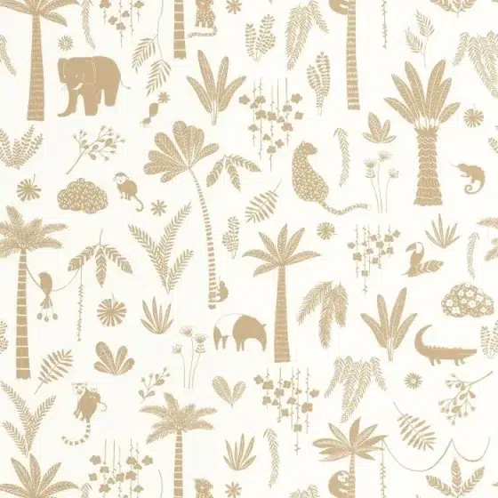 Обои - Casadeco - ONCE UPON A TIME 2 - Poetic jungle - Camel (арт. 200762606)