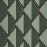 Обои — Casadeco — ANNEES FOLLES — Chaplin — Vert taiga (арт. 201087777)