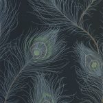 Обои — Casadeco — ANNEES FOLLES — Revue — Bleu petrole / vert (арт. 201076721)