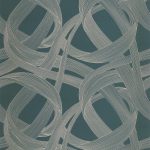 Обои Casadeco ANNEES FOLLES Shimmy Bleu petrole / gris (арт. 201066155)