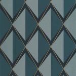 Обои Casadeco ANNEES FOLLES Chaplin Bleu petrole (арт. 201086515)